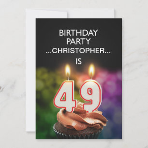 Ajouter un nom, 49e anniversaire Invitation