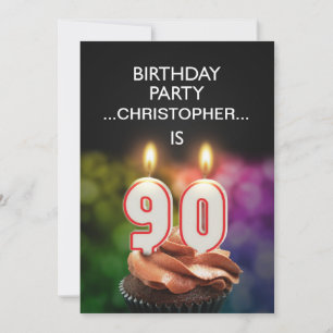 Ajouter un nom, 90e anniversaire Invitation