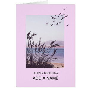 Ajouter un nom anniversaire avec la scène balnéair