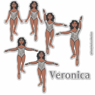 Ajouter un nom Dancer Sticker Silver Animal A