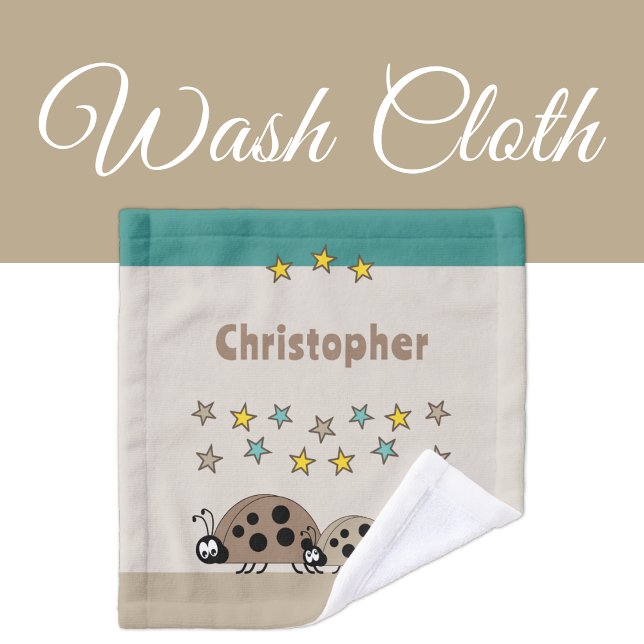 Ajouter un nom stars ladybugs brun turquoise enfan (Créateur téléchargé)