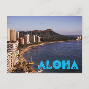 Ajouter une carte postale de vacances hawaïennes