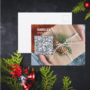 Ajouter une carte postale professionnelle QR Code 
