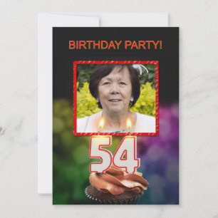 Ajouter une photo, 54e anniversaire Invitation