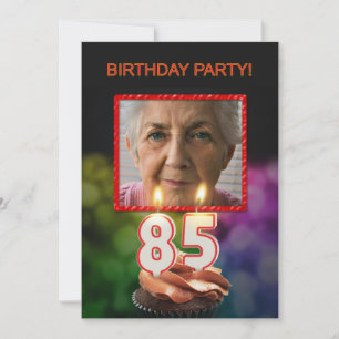Ajouter une photo, 85e anniversaire Invitation
