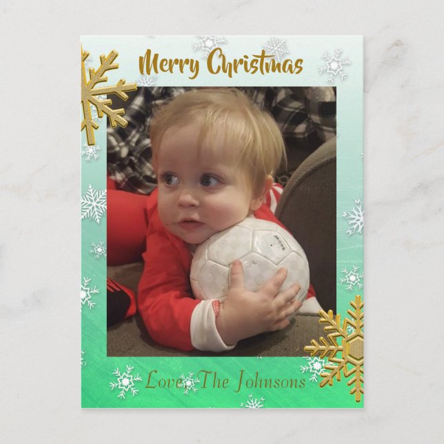 Ajouter une photo à cette carte de Noël de Flamme  (Devant)