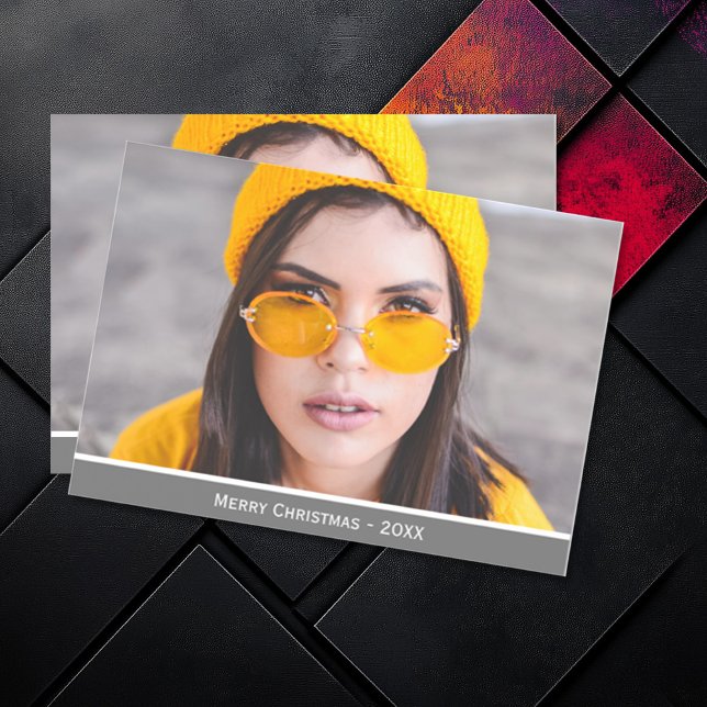 Ajouter une photo Joyeux Noël Carte magnétique per (Add Photo Merry Christmas Magnetic Card (multiple shown))