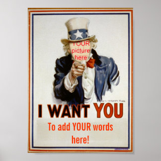 "ajouter VOS mots" Poster