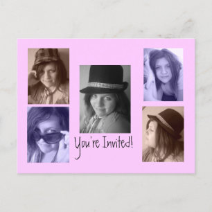 Ajouter vos photos Invitations de carte postale An