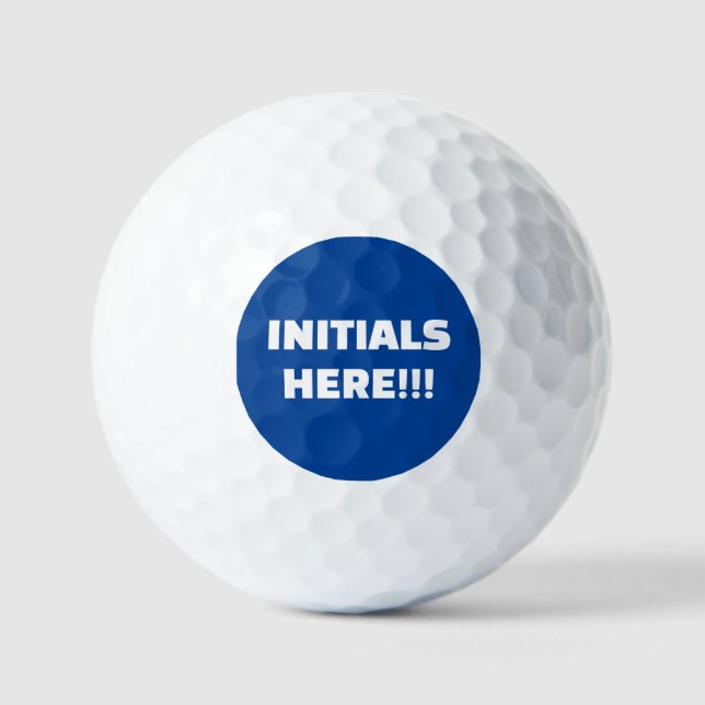 AJOUTER VOS PROPRES INITIALES des balles de golf à (Recto)