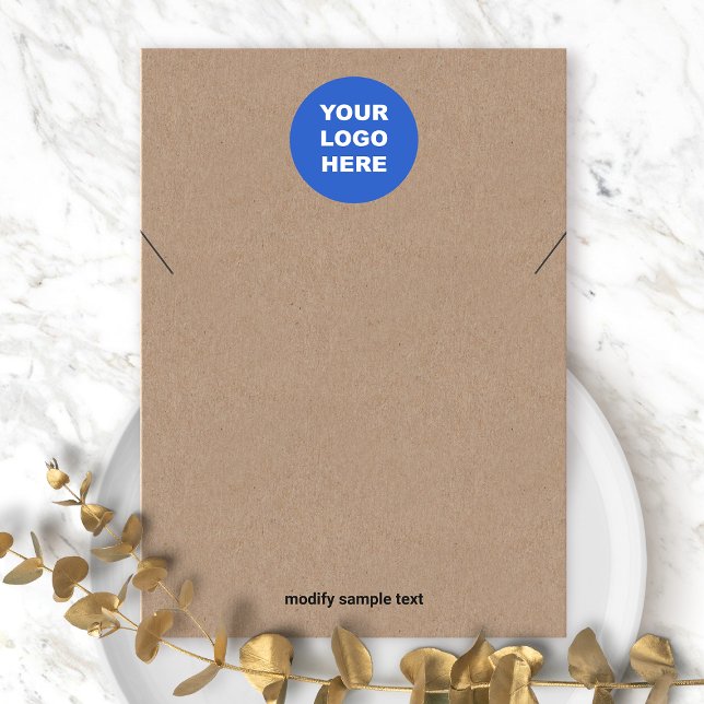 Ajouter Votre Collier Logo Kraft Display Card (Créateur téléchargé)