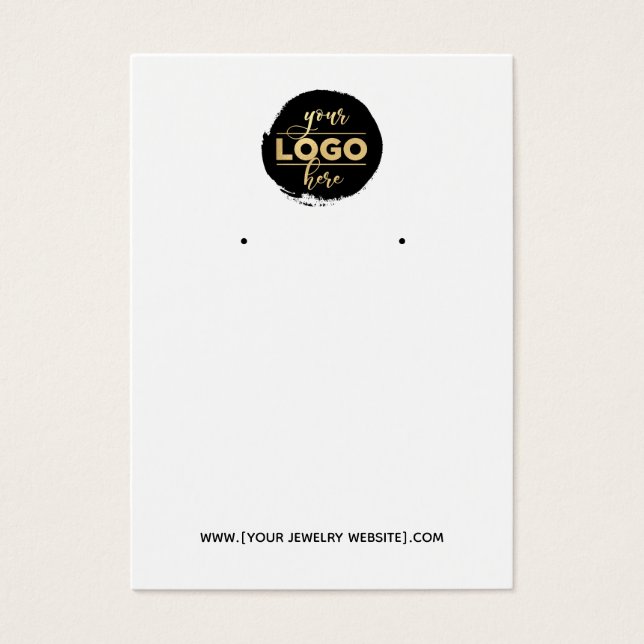 Ajouter votre logo - Carte d'affichage à oreille b (Devant)