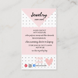 AJOUTER VOTRE LOGO CARTES DE BIJOUX