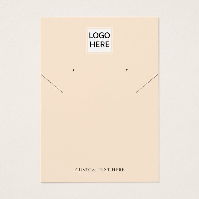 Ajouter Votre Logo Collier Boucles d'oreilles Cart (Devant)