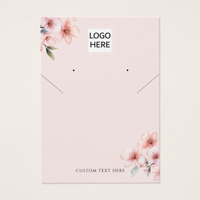 Ajouter Votre Logo Collier Boucles d'oreilles Cart (Devant)