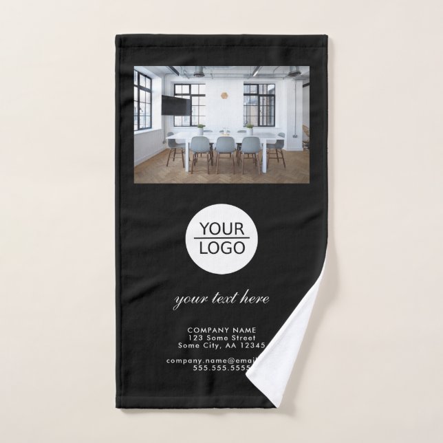 Ajouter votre logo Promotion du texte personnalisé (Serviette à main)