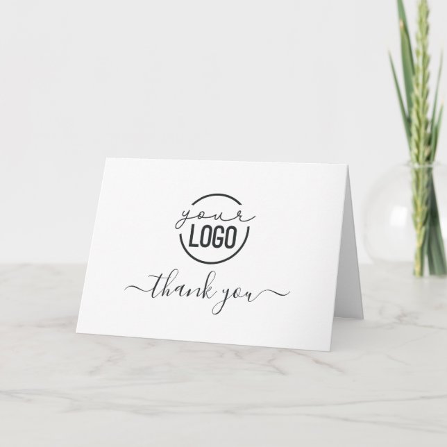 Ajouter votre logo Simple Business Carte de remerc (Devant)