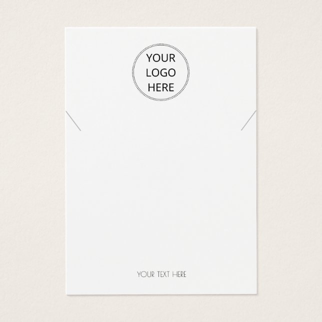 Ajouter Votre Logo Simple Collier Bijoux Display C (Devant)