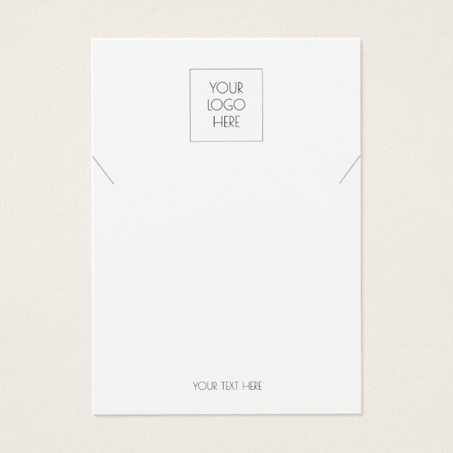 Ajouter Votre Logo Simple Collier Bijoux Display C (Devant)