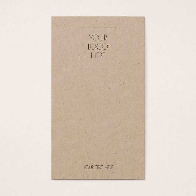 Ajouter Votre Logo Simple Porte-Cartes D'Affichage (Devant)