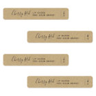 Ajouter votre marque Calligraphy Kraft Étiquettes 