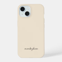 Ajouter votre nom complet Monogramme minimal sur c