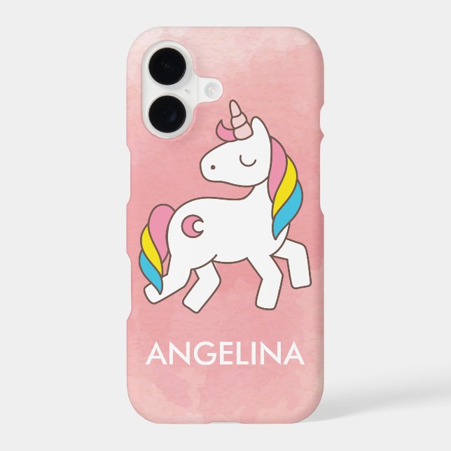 Ajouter Votre Nom Cute Magique Unicorn Personnalis (Verso)