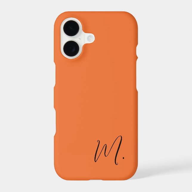 Ajouter Votre Nom Modern Minimaliste Initial (Verso)