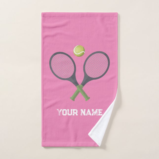Ajouter Votre Nom Tennis Personnalisé (Serviette à main)