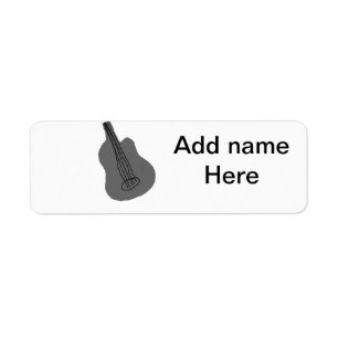 Ajouter votre nom texte brun acoustique guitare éd