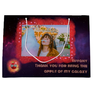 Ajouter Votre Photo Merci Galaxy Grand Sac Cadeau