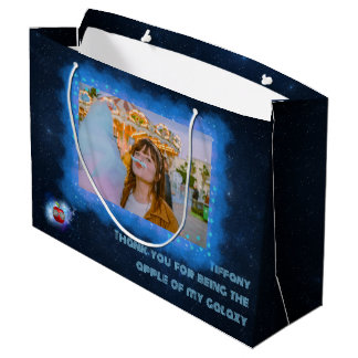 Ajouter Votre Photo Merci Galaxy Grand Sac Cadeau