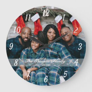 Ajouter Votre Photo Personnalisée Grande Horloge