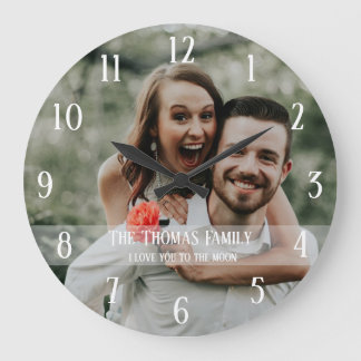 Ajouter Votre Photo Personnalisée Grande Horloge