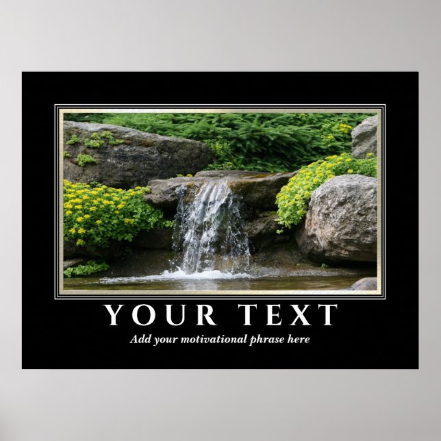 Ajouter Votre Poster Photo Texte Inspirant (Devant)