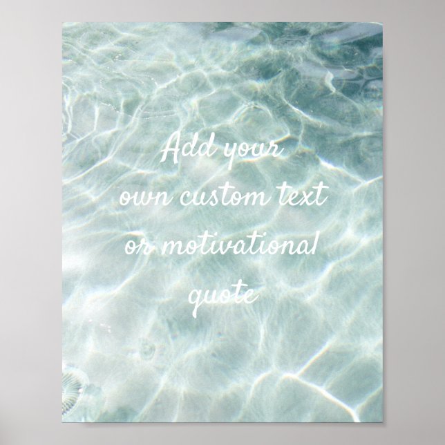 Ajouter votre propre affiche personnalisée - Ocean (Devant)