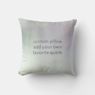 ajouter votre propre citation coussin aquarelle om