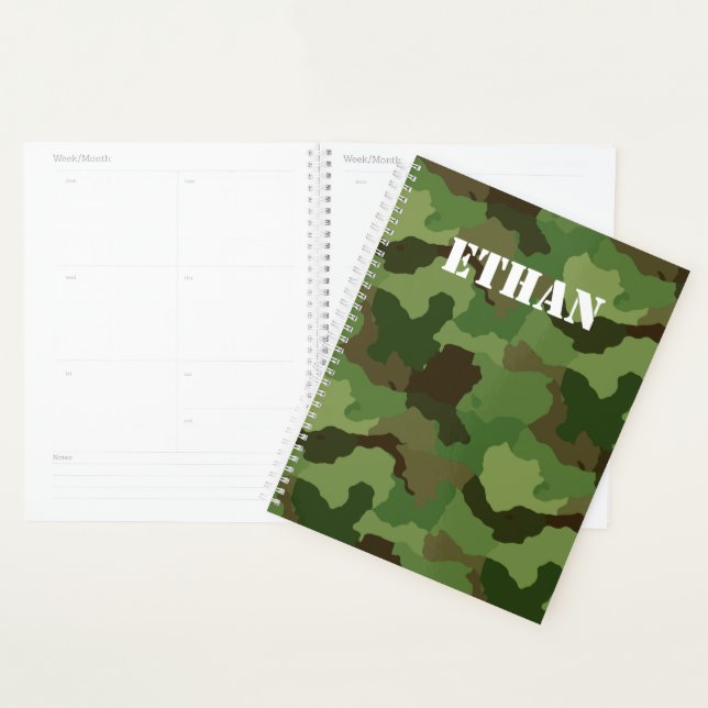 Ajouter votre texte au camouflage de style militai (Devant avec enveloppe)