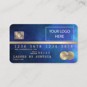 Ajoutez votre carte de crédit Logo Styled Gold et 