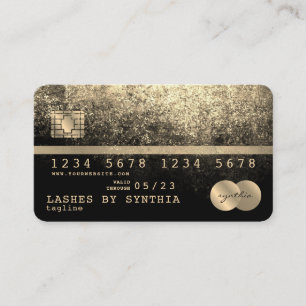 Ajoutez votre carte de crédit Logo Styled Gold et 