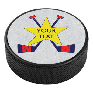 Ajoutez votre galet de hockey sur glace des textes