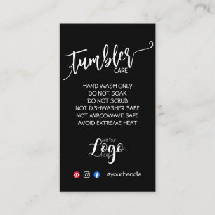 AJOUTEZ VOTRE LOGO CARTES DE SOINS TUMBLER vinyle 