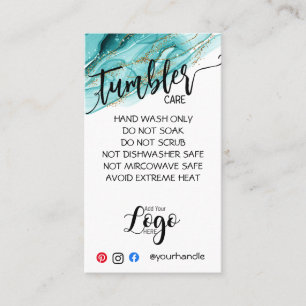 AJOUTEZ VOTRE LOGO CARTES DE SOINS TUMBLER vinyle 