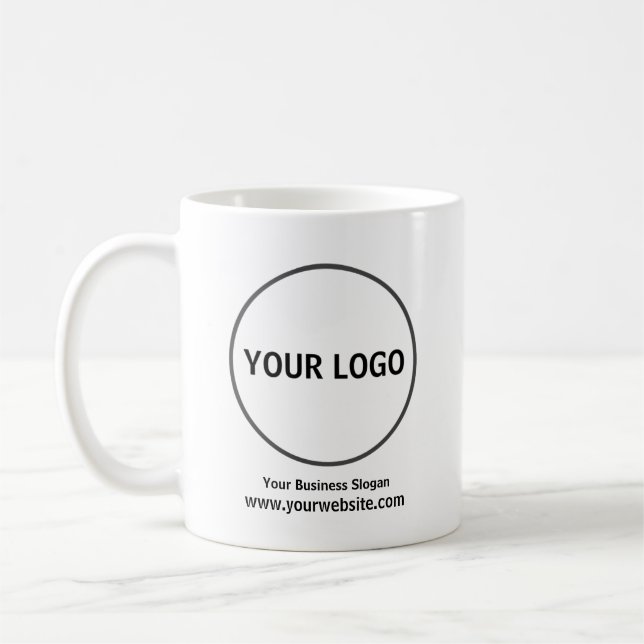 Ajoutez Votre Logo, Mug de l'entreprise,  (Gauche)