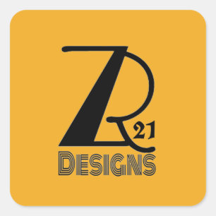 Ajoutez votre logo ou marque. Autocollant doré ZR2