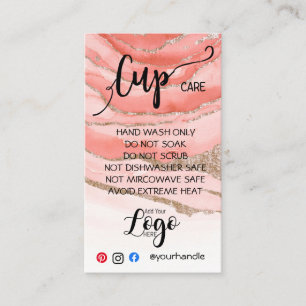 AJOUTEZ VOTRE LOGO Tasse CARTES DE SOINS vinyle af