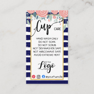 AJOUTEZ VOTRE LOGO Tasse CARTES DE SOINS vinyle af