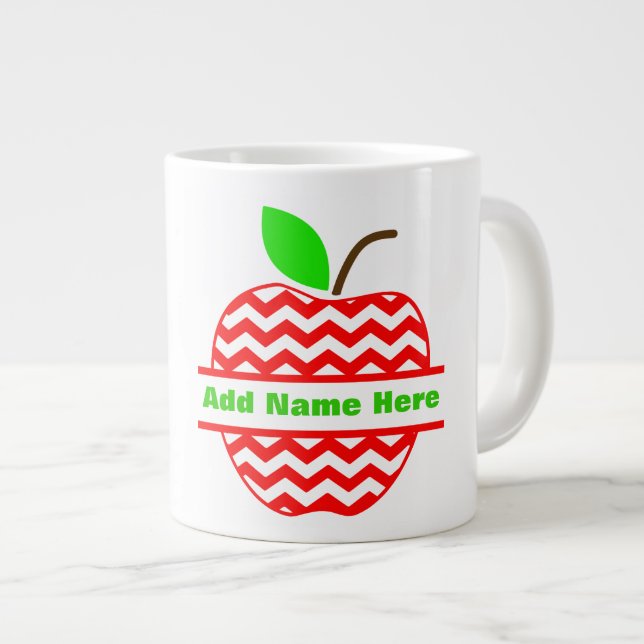 Ajoutez Votre Nom  - Mug Géant (Devant droit)