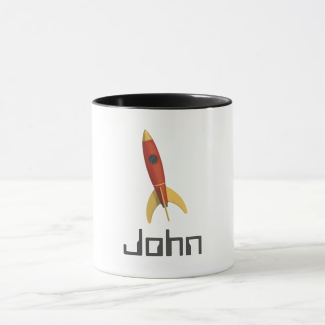 Ajoutez Votre Nom Rocket 11 oz. Combo mug (Centre)