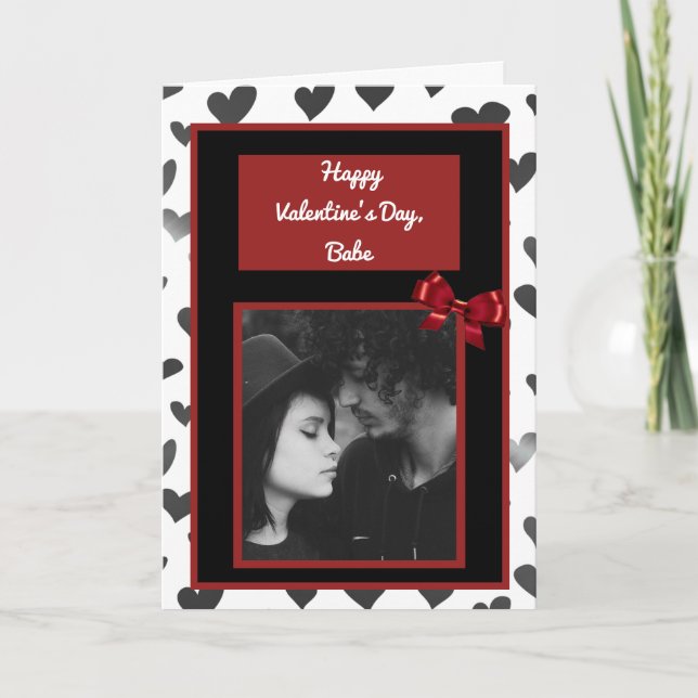 Ajoutez votre photo à cette carte Saint-Valentin (Devant)